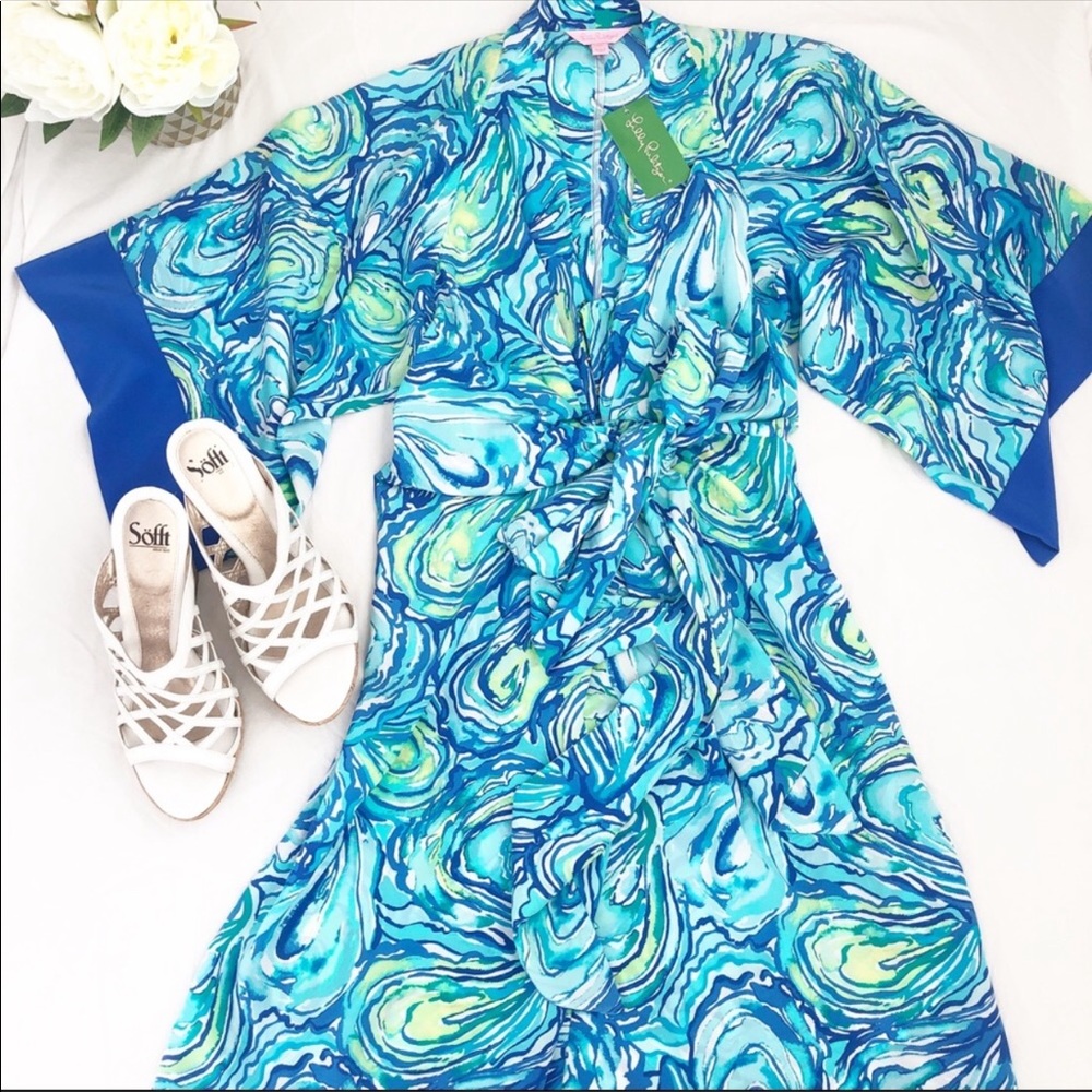 Lily Pulitzer Kimono Kimora Silk Dress | XS